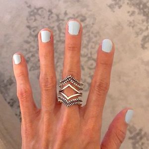 Silver Boho Statement Ring